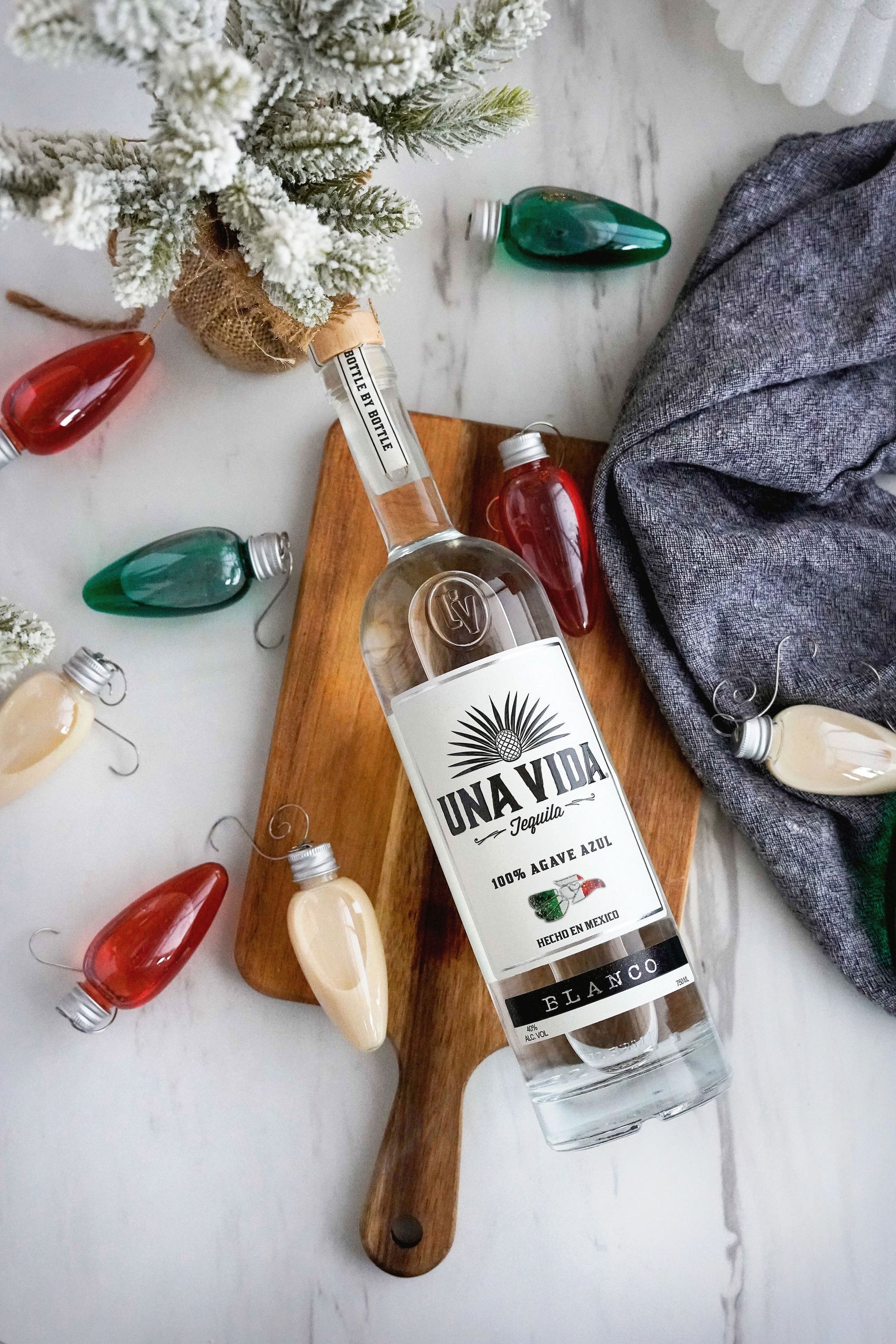 Let's Get Lit: Festive Ornament Shots with Una Vida Tequila