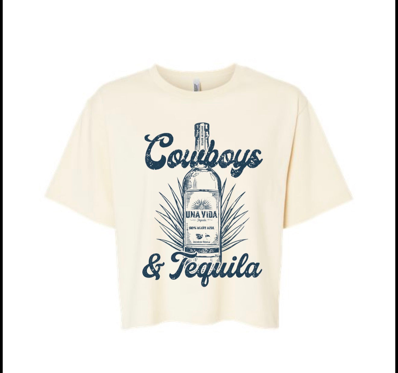 Cowboys & Tequila Women’s Crop Tee